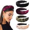 European & American Velvet Braided Knot Headband