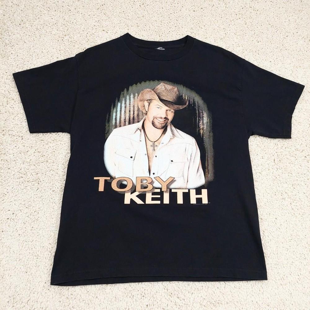 Toby Keith 2006 Hookin  Up Hangin  Out Tour T-shirt Y2k Concert Band Tee. Sz M. XXXXL