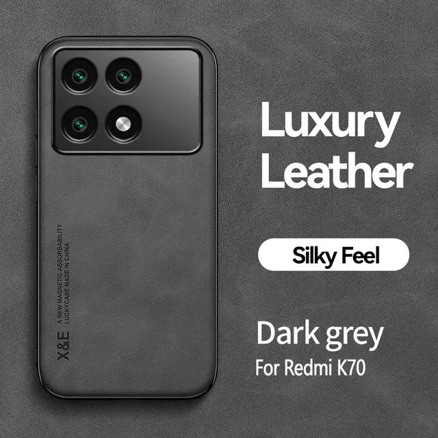 Retro Magnetic Suede Leather Case For Xiaomi Poco X6 Pro PocoX6 Pro 5G Shockproof Matte Silicone Soft Case Cover