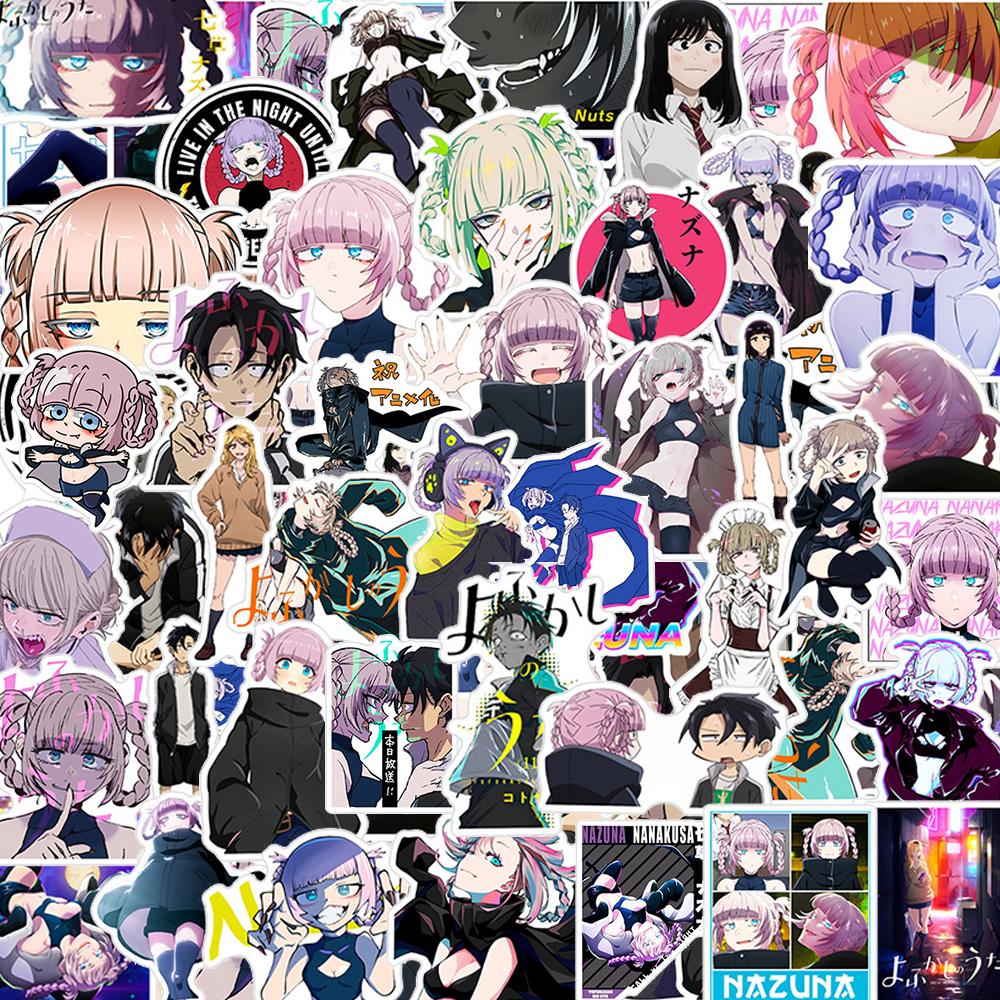 10/30/50pcs Japanese Anime Call of the Night Stickers Cartoon Decals DIY Skateboard Helmet Scrapbook Cool Graffiti Sticker Packs
