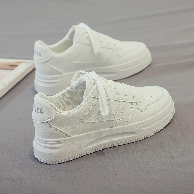 New little white shoes women's shoes spring and autumn 2025 ins foreign trade dad versatile shell board shoes casual sports shoes