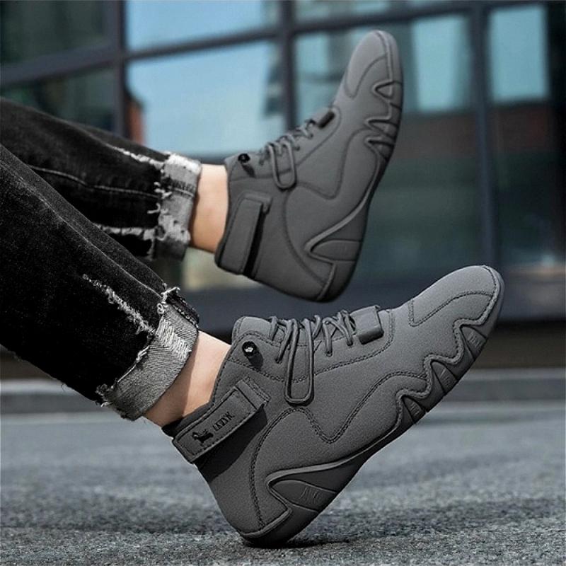 Men's Walking Shoes High Quality Design Soft Comfortable Stitching Flat Shoes for Street Fashion Versatile Walking Travel Shoes