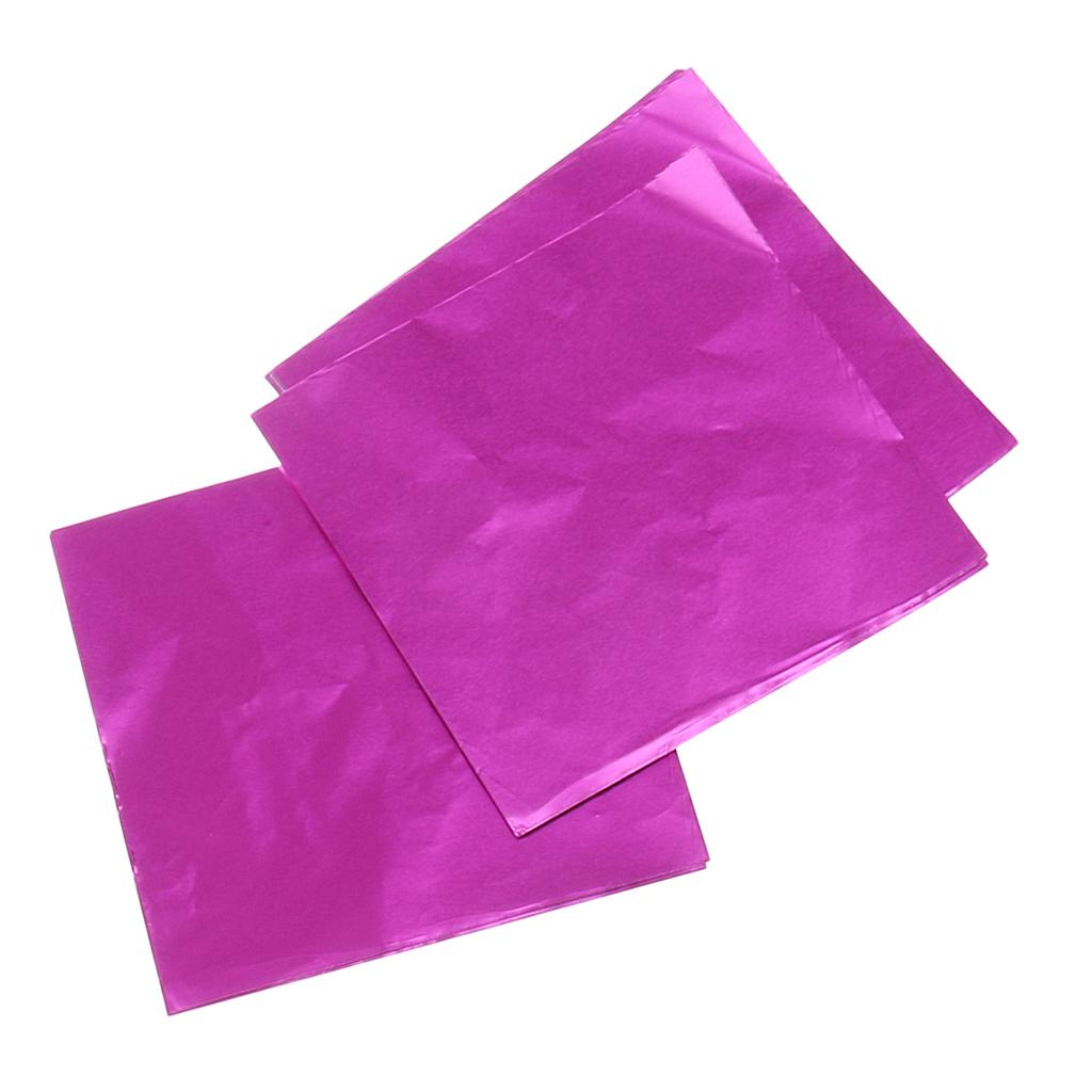 100 ks obalů na čokoládové bonbóny Zlaté hliníkové Mylarové balicí papíry