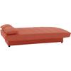 3-seater Sofa Bed - 100% Cotton Terracotta Fabric - Contemporary Style - L 190 X D 92 Cm - MILA