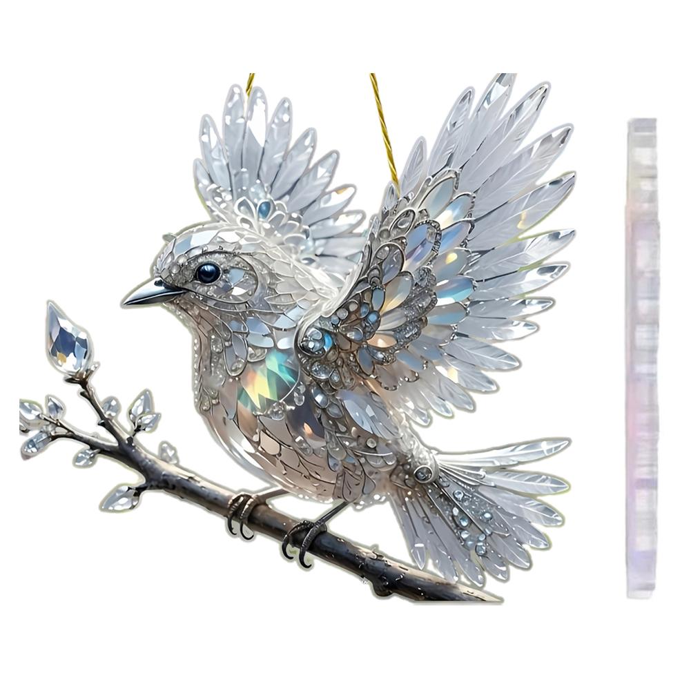 

1/2/3 шт. Подвеска из акрила в виде птицы, украшение, ловцы снов, витражное окно, витражные птицы, колибри, витражное окно, подвесные поделки