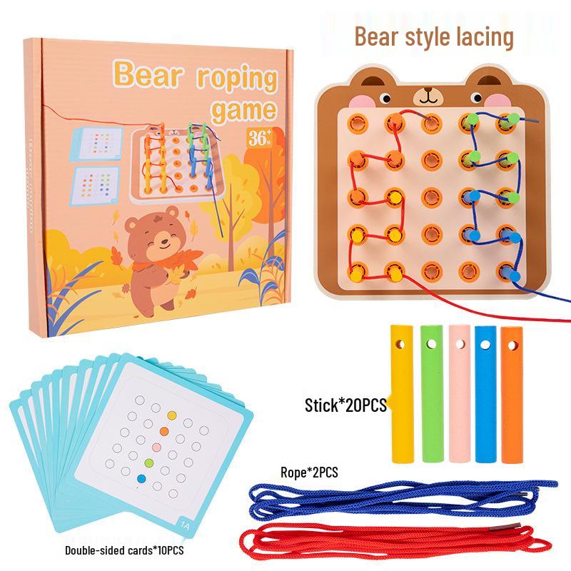 Vorschulische sensorische Perlenplatte: Feinmotorik, Puzzle & Früherziehungsspielzeug