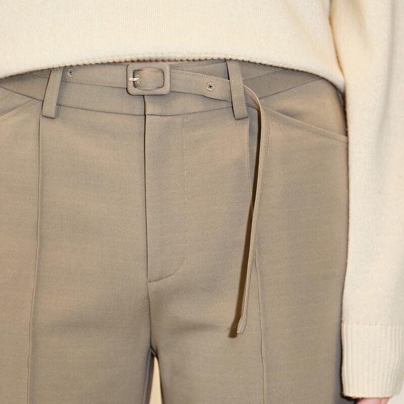 LESS Retro Slit Tapered Casual Long Pants