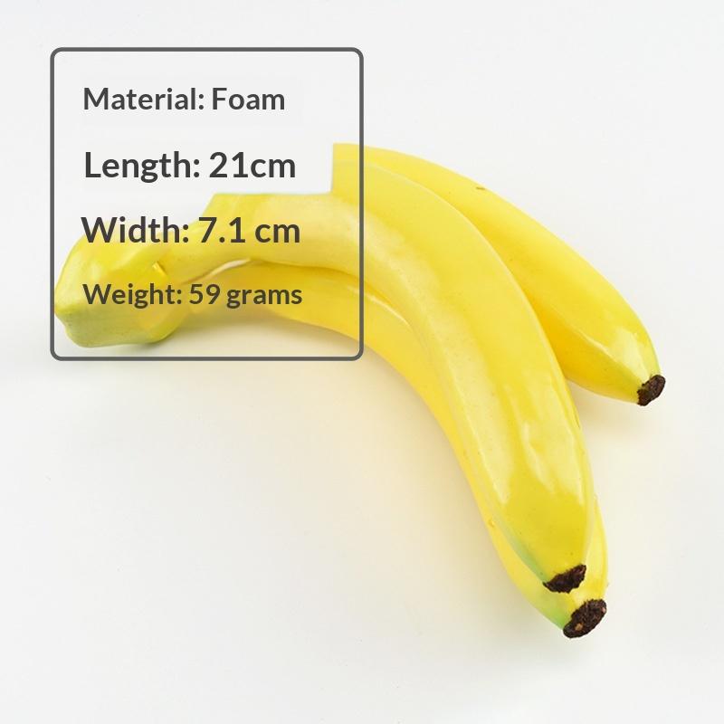 1PC Artificial Banana Decorative Plastic Fake Fruit Realistic Display Simulated Banana For Wedding Christmas Decor