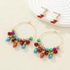 Set of cute cartoon stud earrings for christmas day earrings personalized design santa snowman