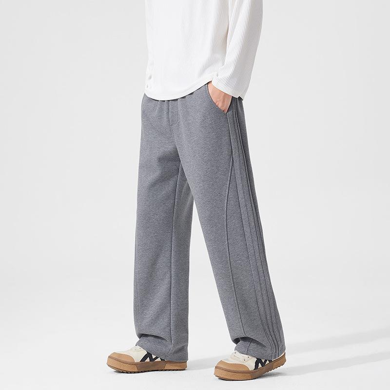 American trendy brand heavy sweatpants men's autumn and winter new men's loose straight casual pants wholesale