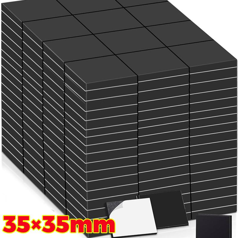Self Adhesive Magnets Sheet Soft Flexible Magnetic Stickers for Refrigerator Whiteboard Office DIY Crafts Sticker Multiple Sizes
