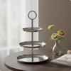 3Tier Dessert Stand Stainless Steel ThreeTier Serving Mirror Polished Tiered Tray for