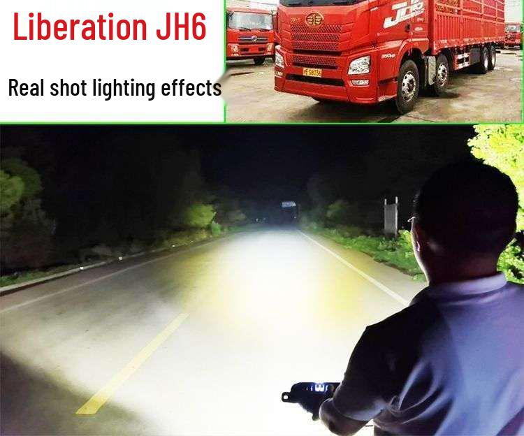 Ultra-Bright LED Front Fog Light Kit for Jiefang JH6: Anti-Fog Headlight Modification Accessories