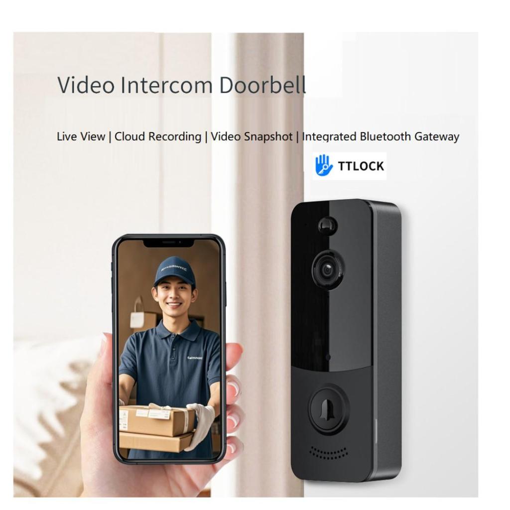 HD Wireless Video Doorbell with PIR Motion Detection, Two-Way Talk & Night Vision