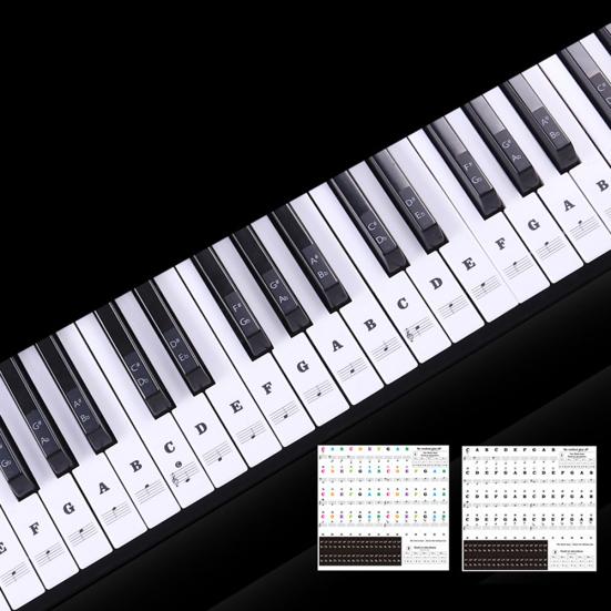 37/49/54/61/88 Key Electronic Piano Music Keyboard Transparent PVC Sticker Decor
