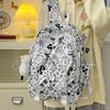 Schoolbag1011 new graffiti print backpack female Korean version trend high school student schoolbag junior high school student casual backpack