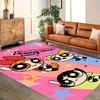 Powerpuff Girls Adventure rug for living rooms, bedrooms, home décor, and as gifts.