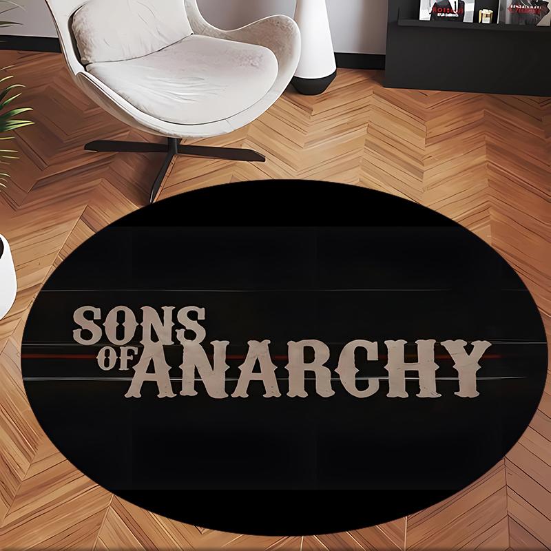 Sons Of Anarchy (14) Round Office Rug Decorative Floor Rug for Office Bedroom Living Room and Home Space