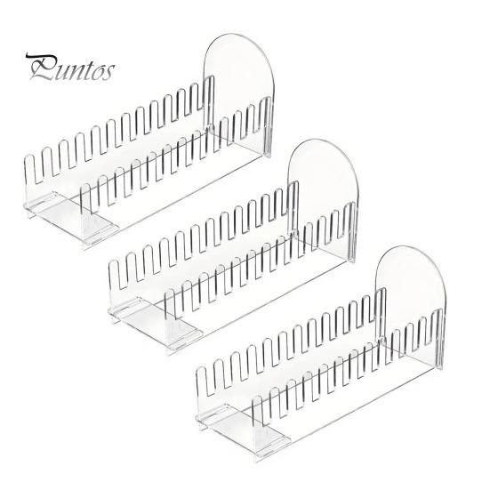 1/2/3 Pcs 12 Tier Greeting Card Display Stand Acrylic Postcard Booth Art Display Rack Bookmark Storage Holder for Retail Counter Desk Tabletop