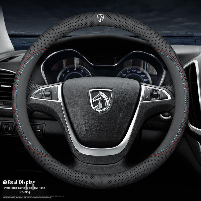 Universal Genuine Leather Anti-slip Steering Wheel Cover for Baojun Models