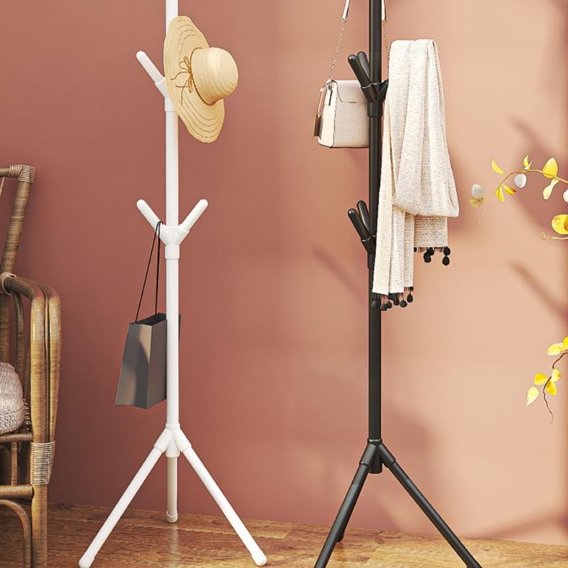  Clothing Rack Simple styles Floor Standing Garment Rack Contemporary Bedroom Essential Decorative Coats Stand for Homes