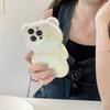 Cute Personalized Laser Three-dimensional Bear, Suitable for iPhone16Pro Max Mobile Phone Case, Apple 17 New 14/15.