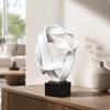Modern Geometric Decorative Sculpture Statement Abstract Undulating Shape