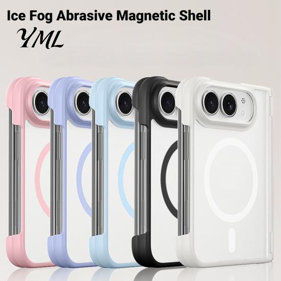 Hard PC Cellphone Cover Magnetic Phone Case for iPhone-Duo, Shockproof Folding Non Slip Protective Cover, Professional Mobile Shell, Accessories