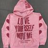 Y2K Letter Printed High Street Long Sleeved Autumn/winter Retro Hip-hop Casual Zipper Hooded Sweatshirt