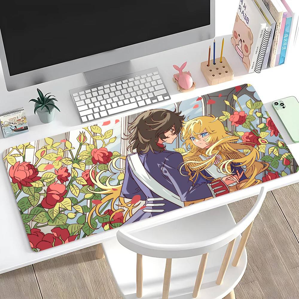 The Rose Of V-Versailles Anime Mousepad Mouse Mat Desk Mat With Pad Gaming Accessories Prime Gaming XXL Keyboard Pad Padding M