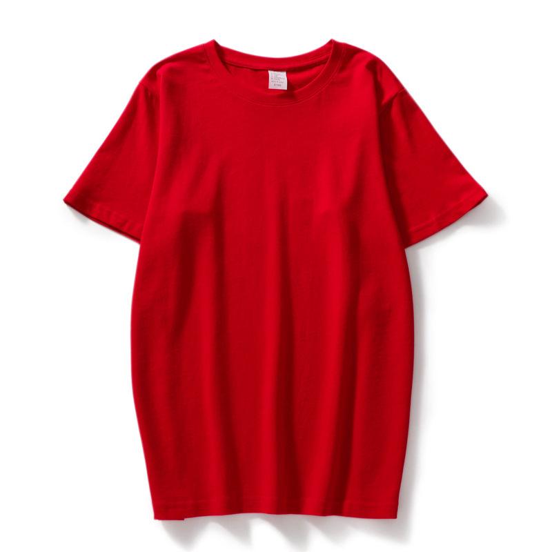 T-shirt da donna estiva in cotone traspirante T-shirt a maniche corte da coppia con collo rotondo allentato