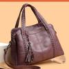 Retro style woven handbag shoulder messenger bag