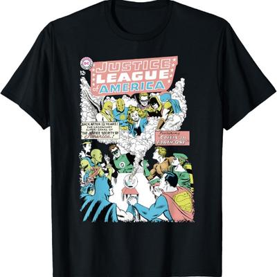 DC Justice League Cover 21 Crisis T-Shirt