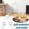 3 AC Outlets Split Extension Cord 12FT Length Split Power Strip Power Extension Socket  Travel