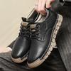 Men's shoes leather business British style casual soft-soled leather shoes men's soft-soled one-pedal lazy black Doudou tide shoes