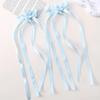 LOVEKIKI 2Pcs Long Tassel Hair Bow Hair Clips for Girl Lovely Ribbon Headwear Ins Party Ponytail Barrette Women Hair Accessories