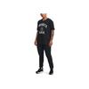 Under Armour Project Campus Project Rock Letter Print Training T-Shirt Women Tops Black 1382175-001