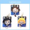 Söt och mjuk Demon Slayer Giyu Nyckelring Plysch Infällbar Märkeshållare
