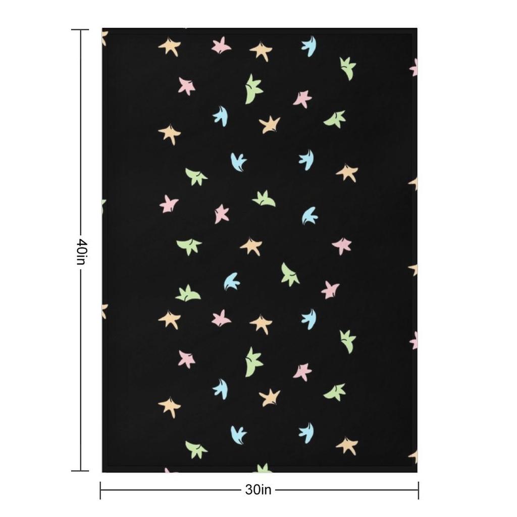 Heartstopper Leaves (Black Background) Throw Blanket Sofa Bed Soft Plaid Travel Christmas Gifts Blankets