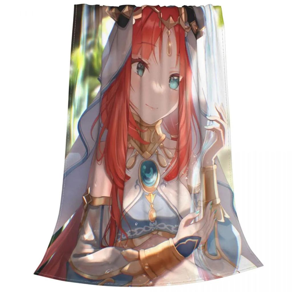 Genshin Impact Nahida Tighnari Nilou Blankets Anime Flannel Throw Blanket Bedding Couch Personalised Ultra-Soft Warm Bedsprea