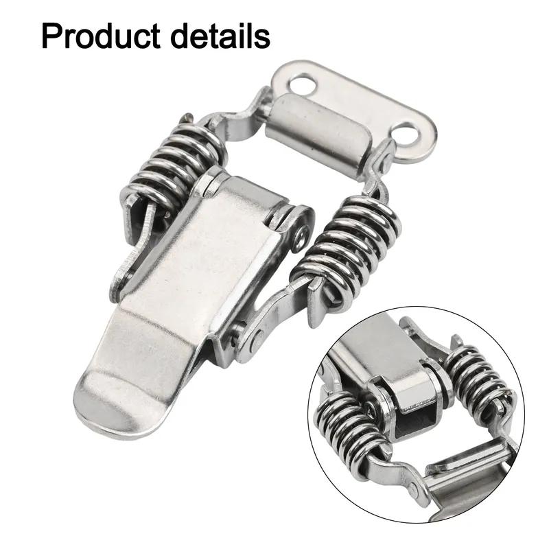 Catch Clip Spring Loaded Clamp Secure Locking Mechanism Versatile ge Compact Size Double Spring Design For Storage Boxes