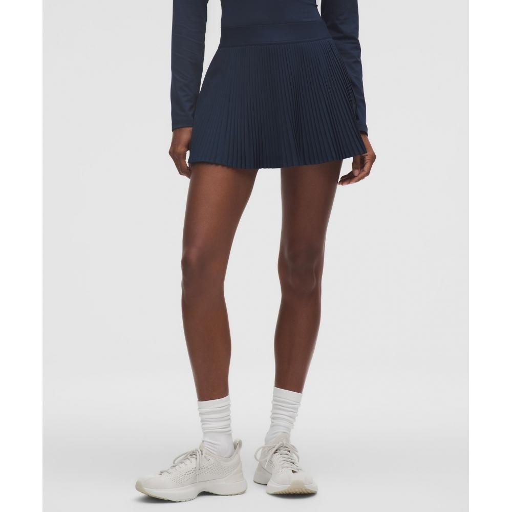Lullulemon Replicate High-Rise Pleated Tennis Skirt Clbl