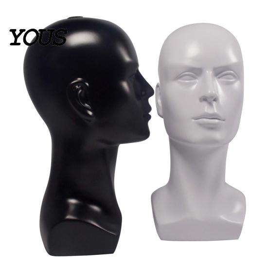 Manichino Testa di Plastica Uomo Multi-Uso Modello Maschera Occhiali Cappello Parrucca Espositore Oggetti di Scena