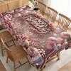 Party Tablecloth/Tablecover Elegant Birthday Celebration Tablecloth with Pink Roses, Golden Crowns, And Balloons, Durable Polyester, No Electricity Ne