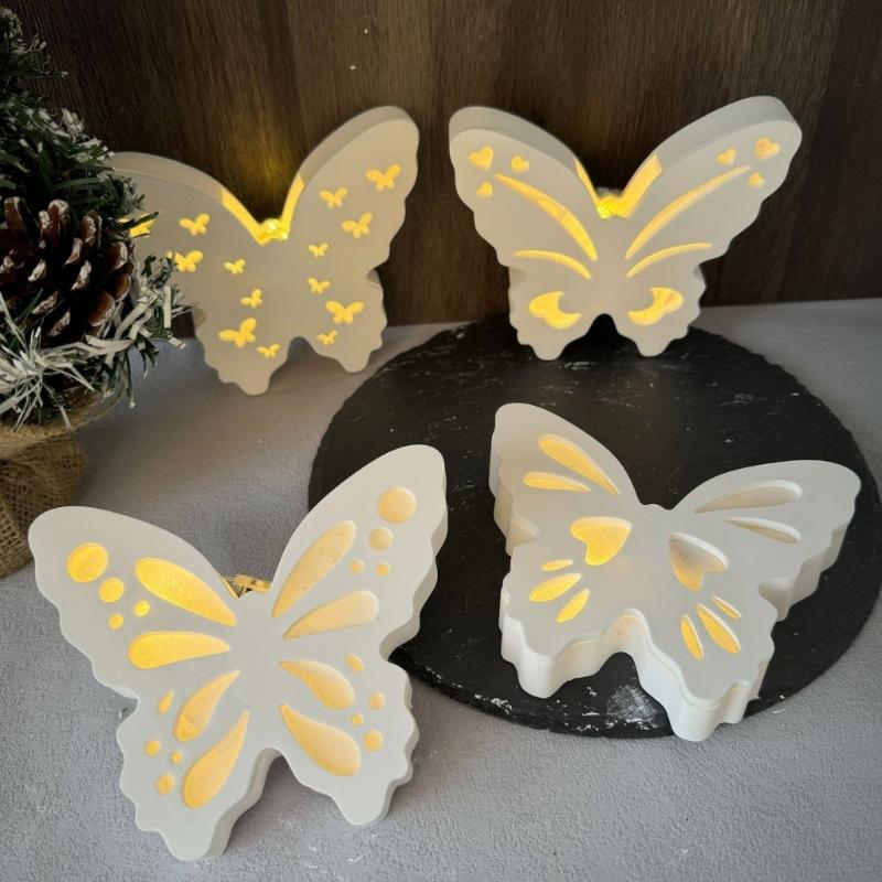 Flexible Silicone Mould for Glowing Butterfly Night Light Creative Designs For Romance Atmospheres Home Decoration