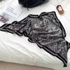 Cashew flower silk scarf new trend bag headscarf headband neck protector scarf scarf small shawl triangle scarf fart curtain