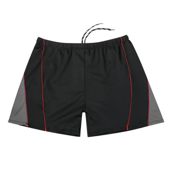 Herren Badehose mit Kordelzug, elastischer Bund, trocken, schmale Passform, plus schnelle Kontrastfarbe, Badeboxer, Surfen, Wassersport