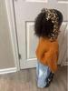 Leopard Print Bow Hair Barrettes, Large Long Tail Bow Hair Clips for Girls