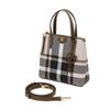 Daks Beige Check Leather Tote Bag Dcba6e711i2