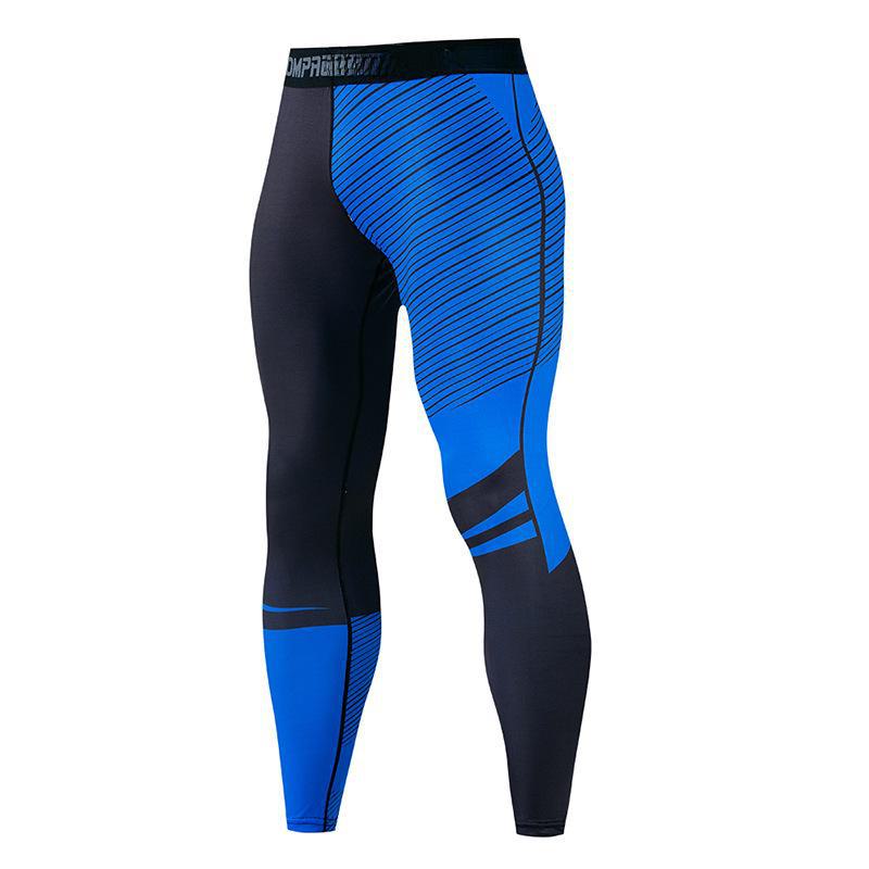 Collants de fitness à séchage rapide pour hommes - Pantalons de yoga et de course à pied à imprimé numérique